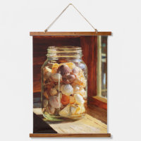 Pot de coquillages éclairé par le soleil, Art côti