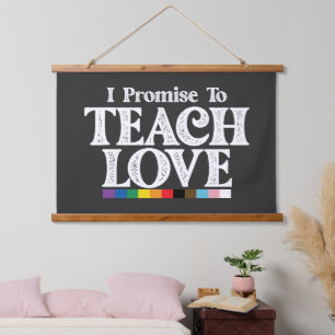 Tapisserie Suspendue Professeur De Fierté LGBT Je Promets D'Enseigner L