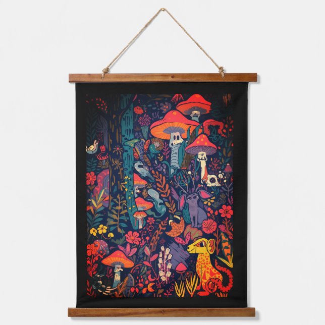 Tapisserie Suspendue Psychedelic tapestry (Recto)