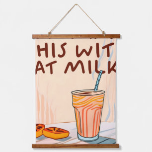 Tapisserie Suspendue Puis-je avoir ceci avec du lait d'avoine ?