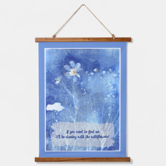 Tapisserie Suspendue Quote Zen Motivationnel Aquarelle Florale