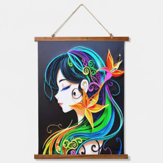 Tapisserie Suspendue Rainbow Hair Dream
