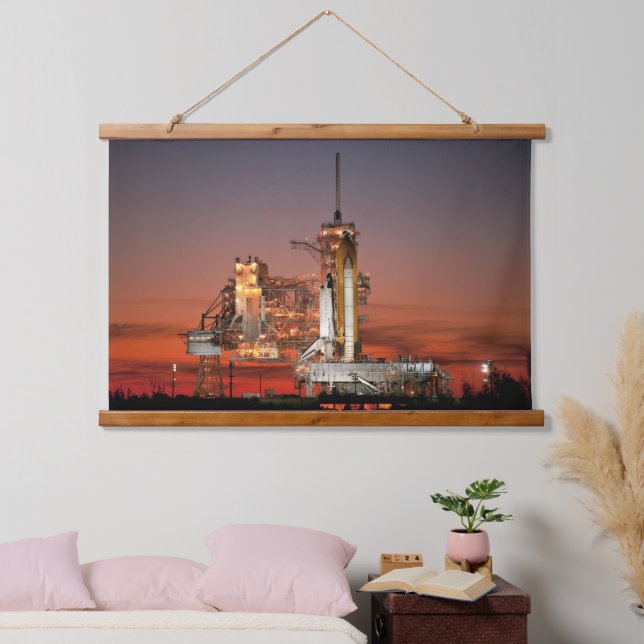 Tapisserie Suspendue Red Sky for Space Shuttle Atlantis Launch (Chambre à coucher)