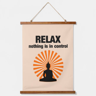 Tapisserie Suspendue Relax Funny Bouddha Citation