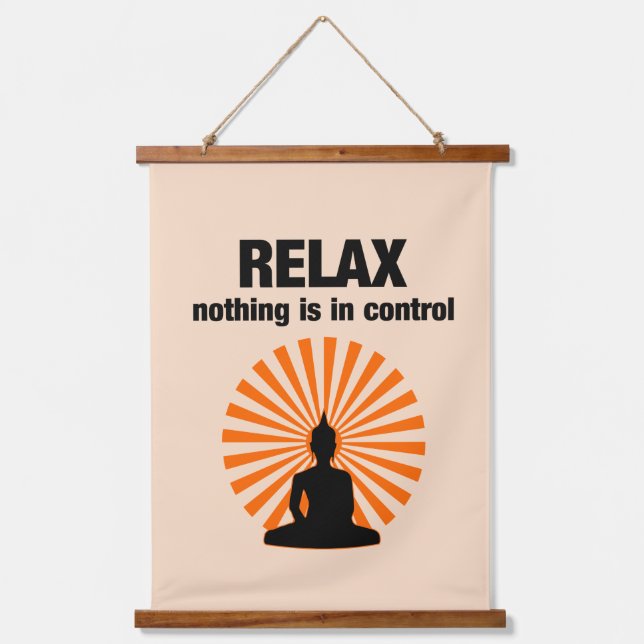 Tapisserie Suspendue Relax Funny Bouddha Citation (Recto)