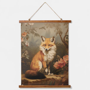 Tapisserie Suspendue Renard dans la moody forestière Victorian