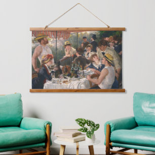 Tapisserie Suspendue Renoir Déjeuner de la fête de plaisance Art