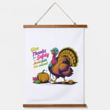 Retro Thanksgiving Turquie sécurité - Donner un me