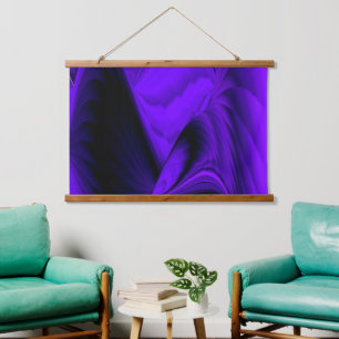 Tapisserie Suspendue Rêves arc-en-ciel à fleurs violettes