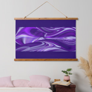 Tapisserie Suspendue Rêves arc-en-ciel à fleurs violettes