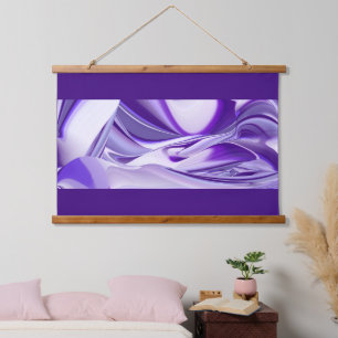Tapisserie Suspendue Rêves arc-en-ciel à fleurs violettes