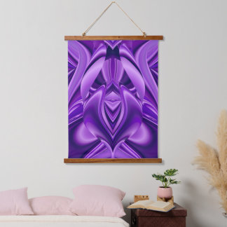 Tapisserie Suspendue Rêves arc-en-ciel à fleurs violettes
