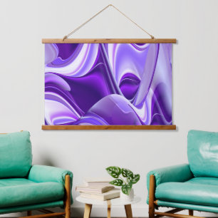 Tapisserie Suspendue Rêves arc-en-ciel à fleurs violettes
