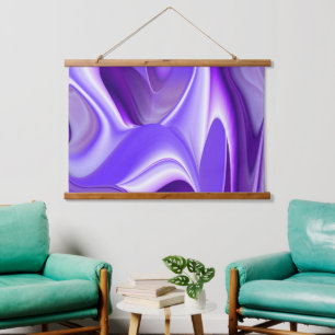 Tapisserie Suspendue Rêves arc-en-ciel à fleurs violettes