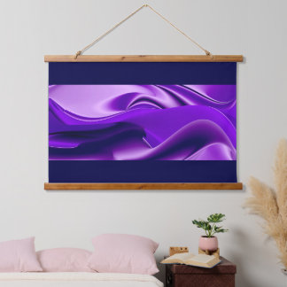 Tapisserie Suspendue Rêves arc-en-ciel à fleurs violettes