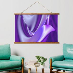 Tapisserie Suspendue Rêves arc-en-ciel à fleurs violettes