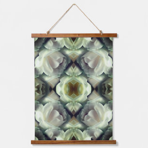 Tapisserie Suspendue Rose blanche Art Abstrait floral