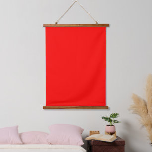 Tapisserie Suspendue Rouge Uni 66x91 cm Vertical