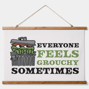 Tapisserie Suspendue Rue Sésame   Oscar le Grouch se sent Grouch