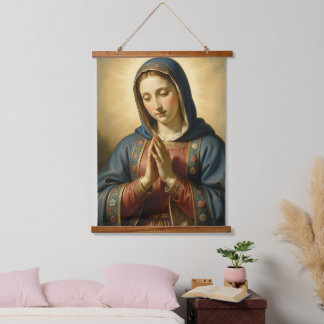 Tapisserie Suspendue Sainte Mère de Dieu – Amour Divin & Protection