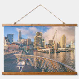 Tapisserie Suspendue San Francisco Modern Skyline au matin