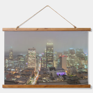 Tapisserie Suspendue San Francisco Skyline la nuit