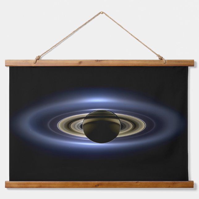 Tapisserie Suspendue Saturne Éclipse le Soleil de Cassini Orbiter (Devant)
