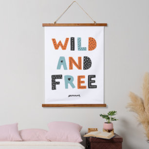 Tapisserie Suspendue Sauvage et libre Lettres Doodle