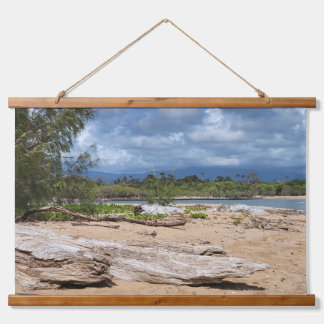 Tapisserie Suspendue Scène de la plage de Driftwood