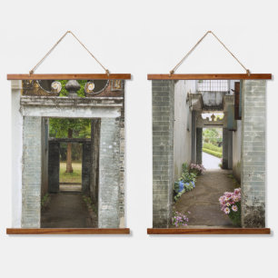 Tapisserie Suspendue Série Li Garden : Corridors de Tranquillité