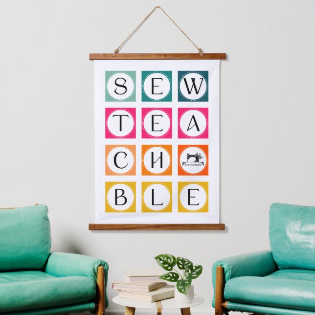 Tapisserie Suspendue Sewteachable Colorful Squares (Salon)