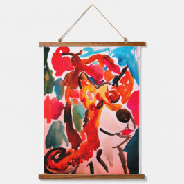 Tapisserie Suspendue Shiba Inu cherry Japen blossom 