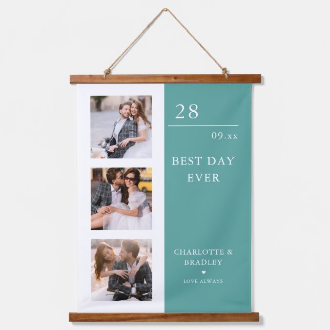 Tapisserie Suspendue Simple Mariage Couple 3 Photo (Recto)