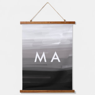Tapisserie Suspendue Simple monogramme ajouter votre nom lettre man min