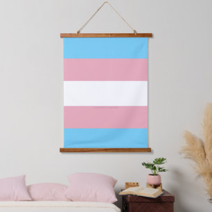 Tapisserie Suspendue SlipperyJoe's transgenre pride drapeau de la diver