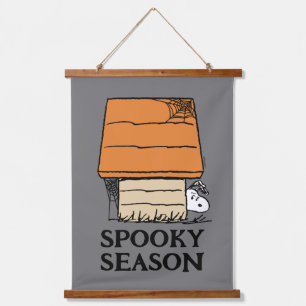 Tapisserie Suspendue Snoopy Halloween Spider Web Doghouse