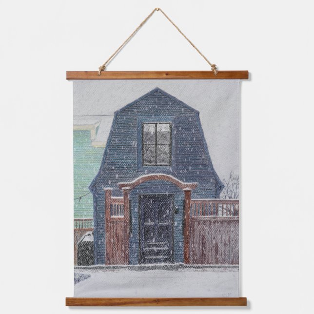 Tapisserie Suspendue Snowy Day (Recto)