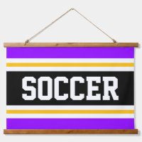 SOCCER clair violet noir jaune blanc rayures