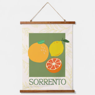 Tapisserie Suspendue Sorrente Italie Citrus Cuisine Imprimer