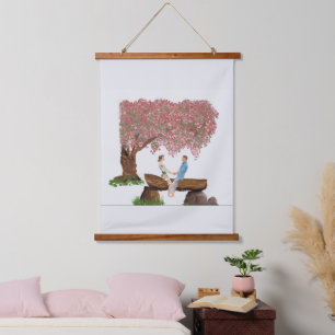 Tapisserie Suspendue Sous le cerisier
