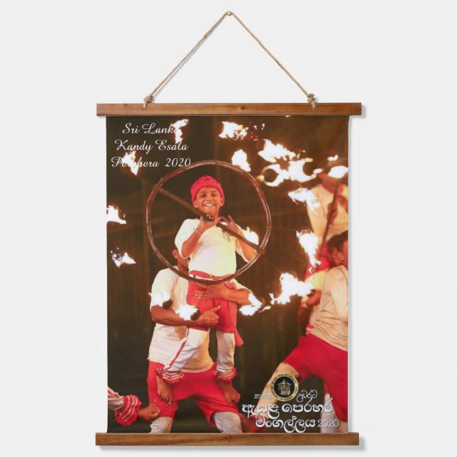 Tapisserie Suspendue Sri Lanka Kandy Esala Perahera 2020 (Recto)