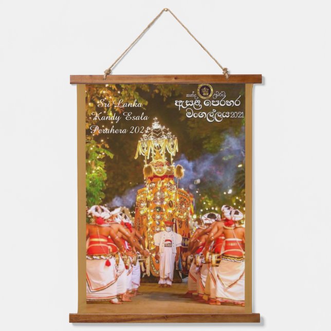 Tapisserie Suspendue Sri Lanka Kandy Esala Perahera 2021 (Recto)