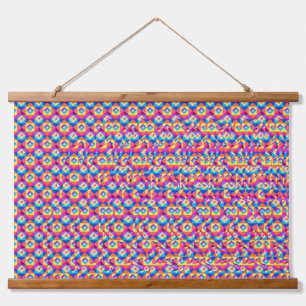 Tapisserie Suspendue Stéréogramme cœur mains 3D design art suspendu