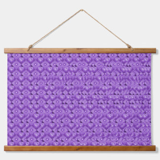Tapisserie Suspendue Stéréogramme cœur mains design violet art 3d