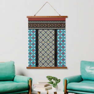 Tapisserie Suspendue Style Patchwork mexicain 3