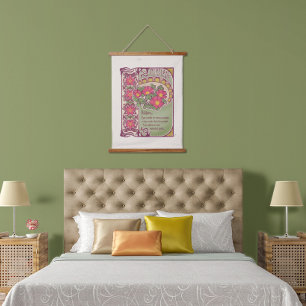 Tapisserie Suspendue Style vintage Rose Flower Dream Magie
