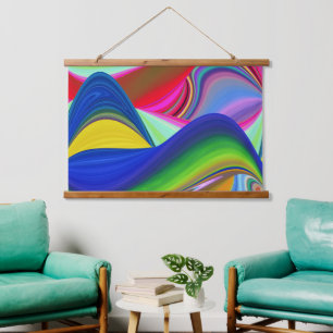 Tapisserie Suspendue Summerrainbow, Rainbowart 3D Abstrait