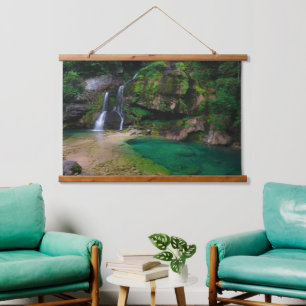 Tapisserie Suspendue Superbe cascade Virje, Slovénie Poster