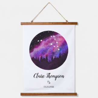 Tapisserie Suspendue Symbole rose Constellation Capricorne Horoscope Ca
