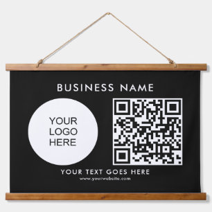 Tapisserie Suspendue Télécharger Ajouter votre logo d'entreprise Texte 